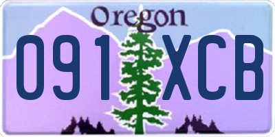 OR license plate 091XCB