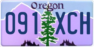 OR license plate 091XCH