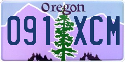 OR license plate 091XCM