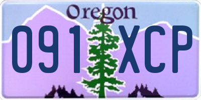OR license plate 091XCP