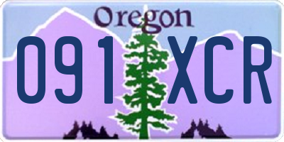 OR license plate 091XCR