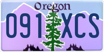 OR license plate 091XCS