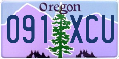 OR license plate 091XCU