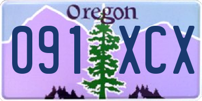OR license plate 091XCX