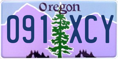 OR license plate 091XCY