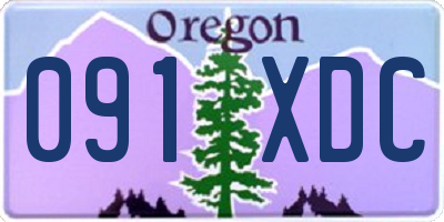 OR license plate 091XDC