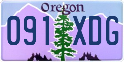 OR license plate 091XDG