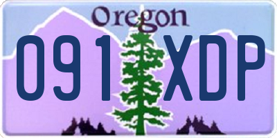 OR license plate 091XDP