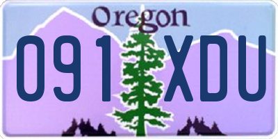 OR license plate 091XDU