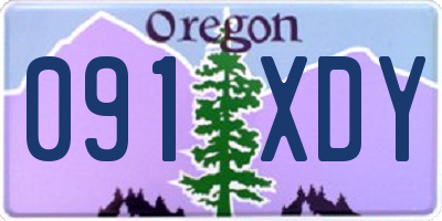 OR license plate 091XDY