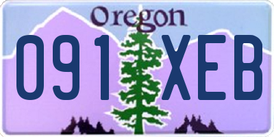 OR license plate 091XEB
