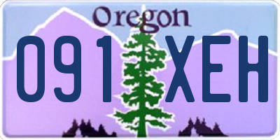 OR license plate 091XEH