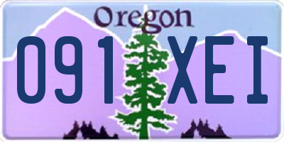 OR license plate 091XEI