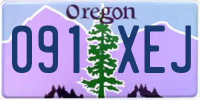 OR license plate 091XEJ