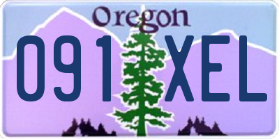 OR license plate 091XEL