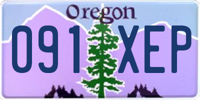 OR license plate 091XEP