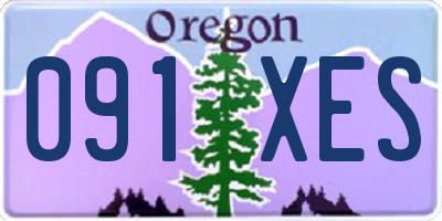 OR license plate 091XES