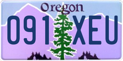 OR license plate 091XEU