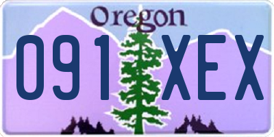 OR license plate 091XEX
