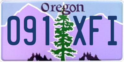 OR license plate 091XFI