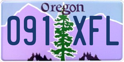 OR license plate 091XFL