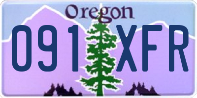 OR license plate 091XFR