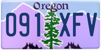 OR license plate 091XFV