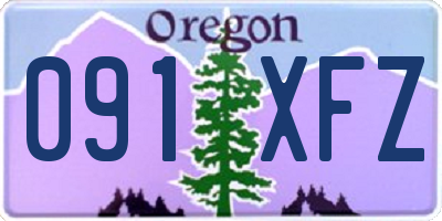 OR license plate 091XFZ