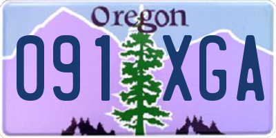 OR license plate 091XGA