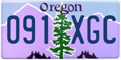 OR license plate 091XGC