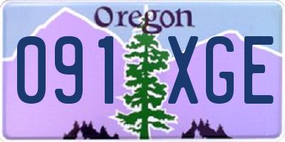 OR license plate 091XGE