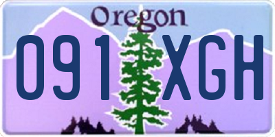 OR license plate 091XGH