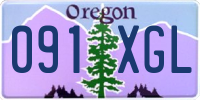 OR license plate 091XGL