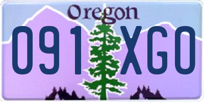OR license plate 091XGO