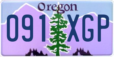 OR license plate 091XGP