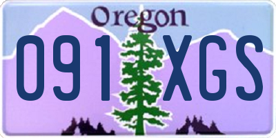 OR license plate 091XGS