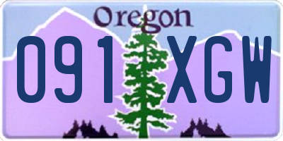 OR license plate 091XGW