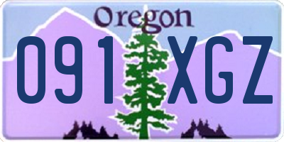 OR license plate 091XGZ