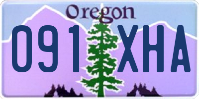 OR license plate 091XHA