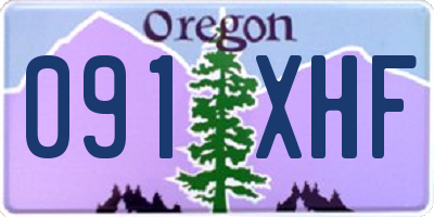OR license plate 091XHF