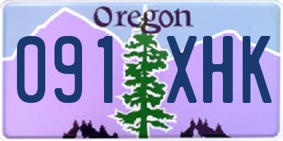 OR license plate 091XHK