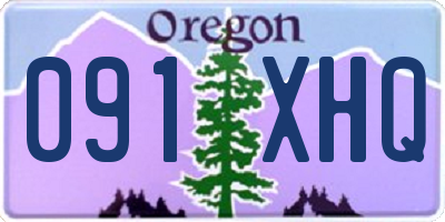 OR license plate 091XHQ