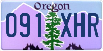 OR license plate 091XHR