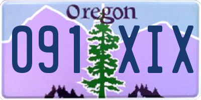 OR license plate 091XIX