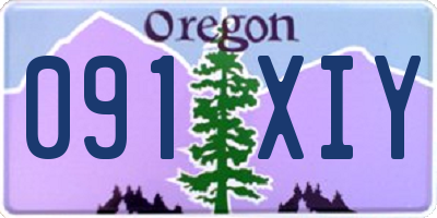 OR license plate 091XIY