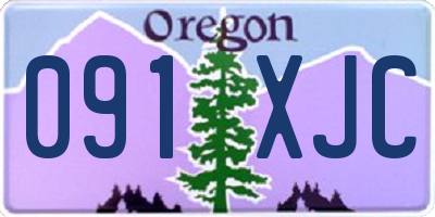 OR license plate 091XJC