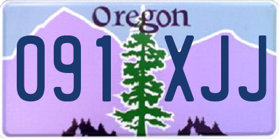 OR license plate 091XJJ