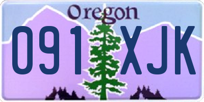 OR license plate 091XJK