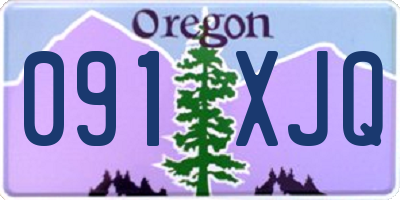 OR license plate 091XJQ