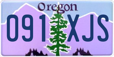 OR license plate 091XJS